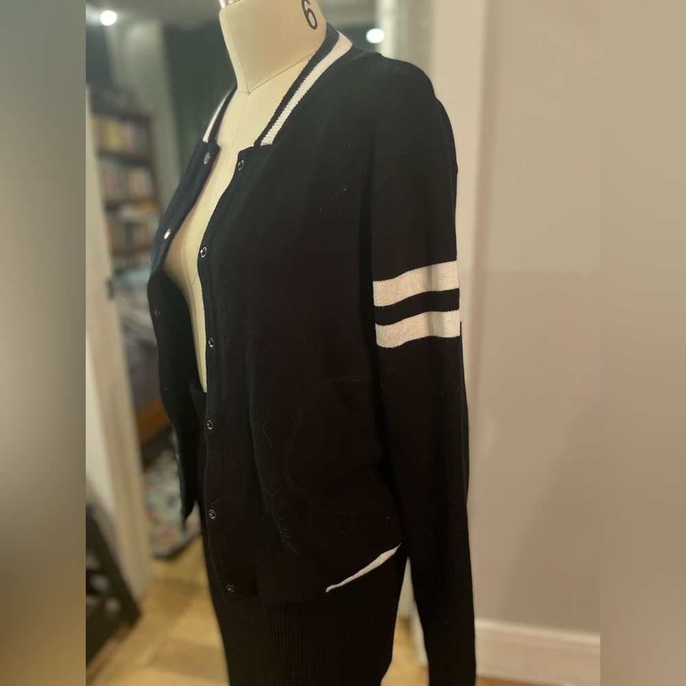 preppy bomber sweater